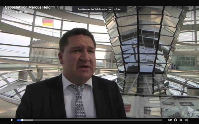 Bildschirm Held Video